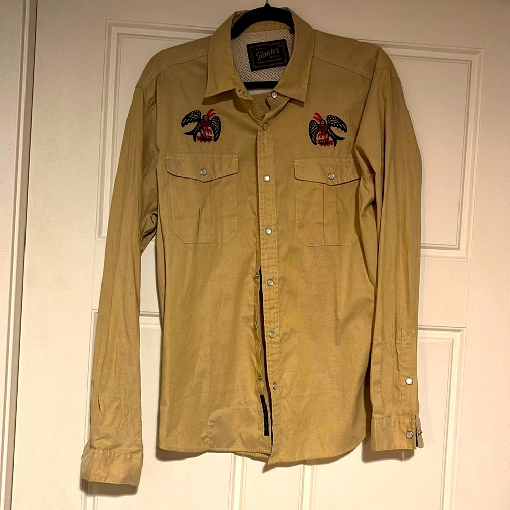 Embroidered Men’s button down